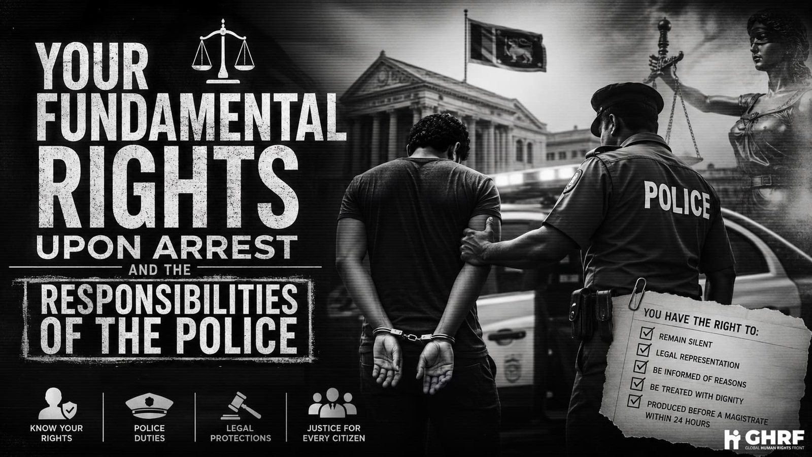 Your Fundamental Rights upon Arrest and the Responsibilities of the Police